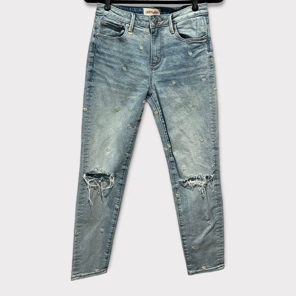 Driftwood Gizelle Embroidered Daisy Jean size 26/27 - Picture 2 of 13